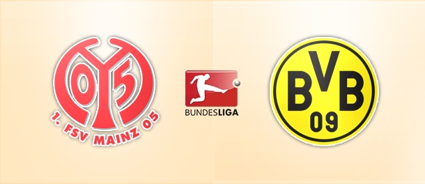 дерби мач между отборите на Майнц 05 и Борусия Дортмунд